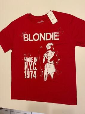 Blondie Debbie Harry Made in NYC 1974 Graphic T-Shirt NWT Youth Large 10-12
